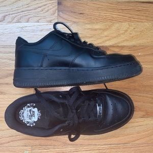 Black air force ones